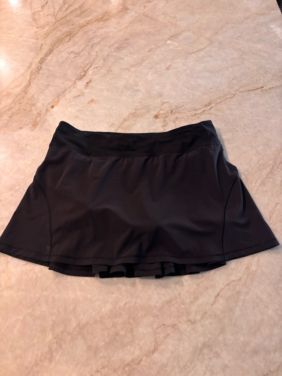 lululemon athletica Dresses & Skirts - Lululemon Circuit Breaker Skirt Size 10 Tall Black Lined Run Tennis
